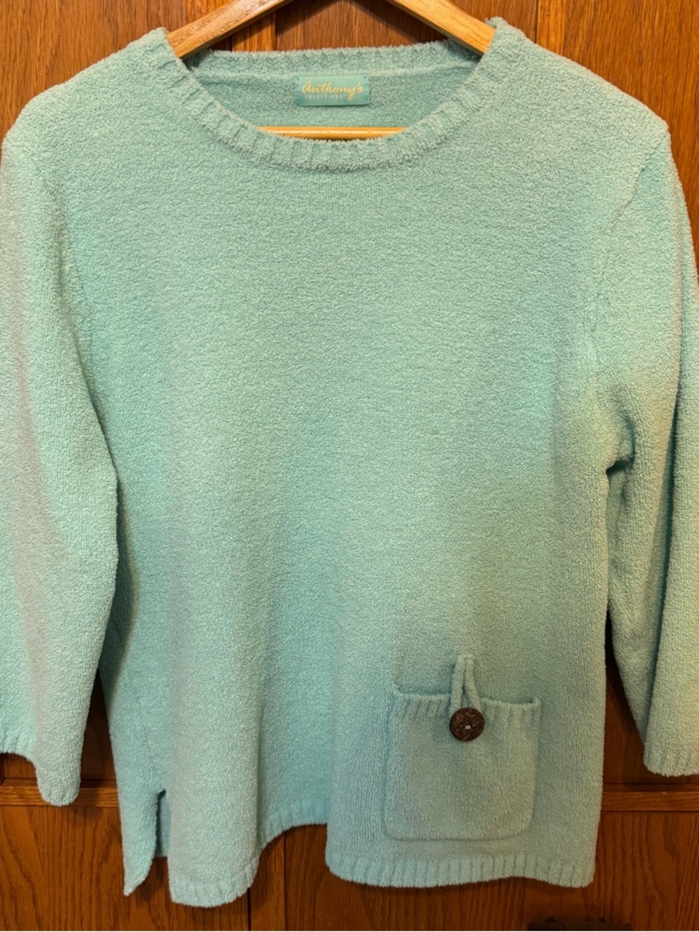 Anthony’s Resortwear Mint Green Textured Butter Soft Pullover